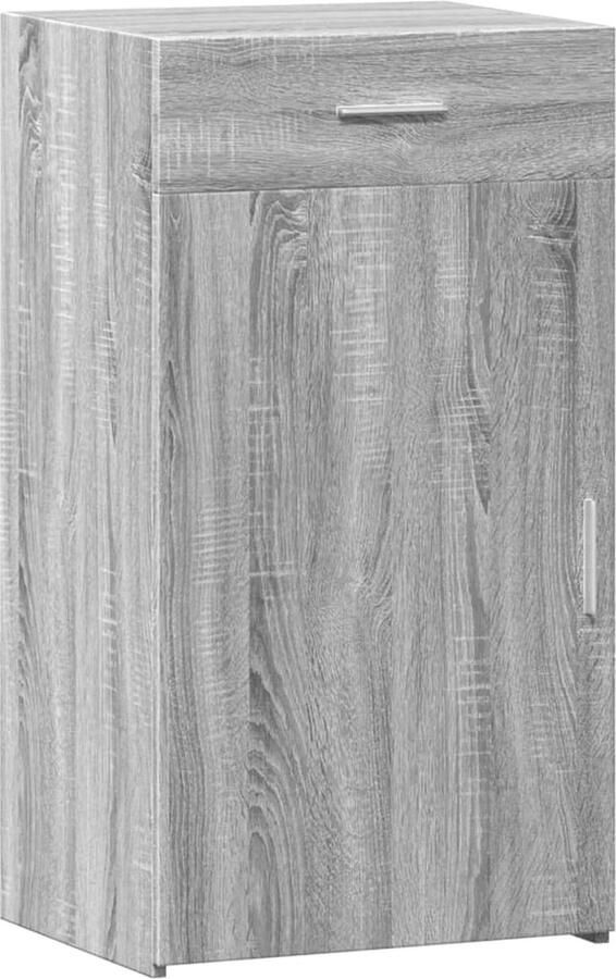 VidaXL Dressoir 50x42 5x93 cm bewerkt hout grijs sonoma eikenkleurig