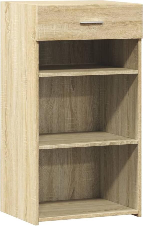 VidaXL Dressoir 50x42 5x93 cm bewerkt hout sonoma eikenkleurig