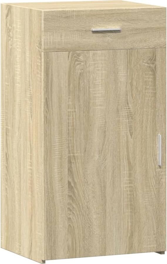 VidaXL Dressoir 50x42 5x93 cm bewerkt hout sonoma eikenkleurig
