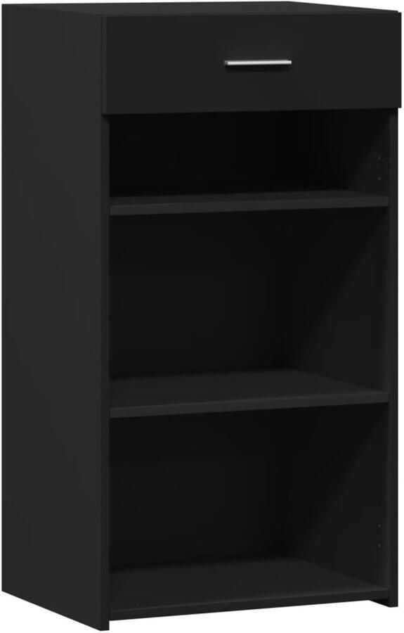 VidaXL Dressoir 50x42 5x93 cm bewerkt hout zwart