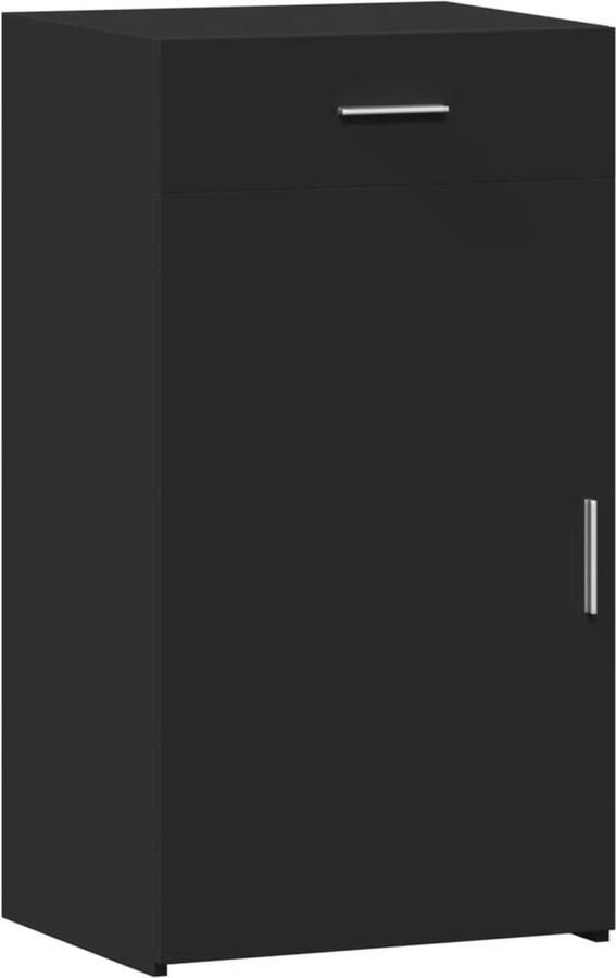 VidaXL Dressoir 50x42 5x93 cm bewerkt hout zwart