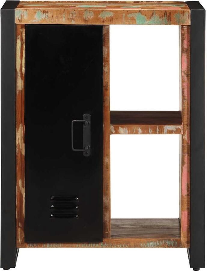 VidaXL Dressoir 55x35x70 cm massief gerecycled hout meerkleurig - Foto 2