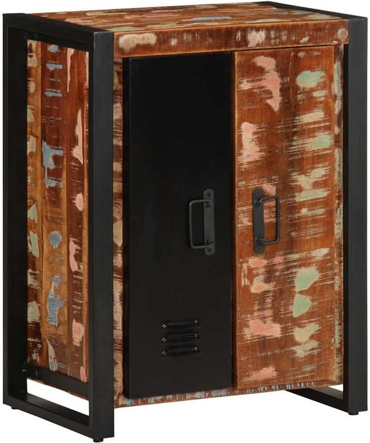 VidaXL Dressoir 55x35x70 cm massief gerecycled hout meerkleurig