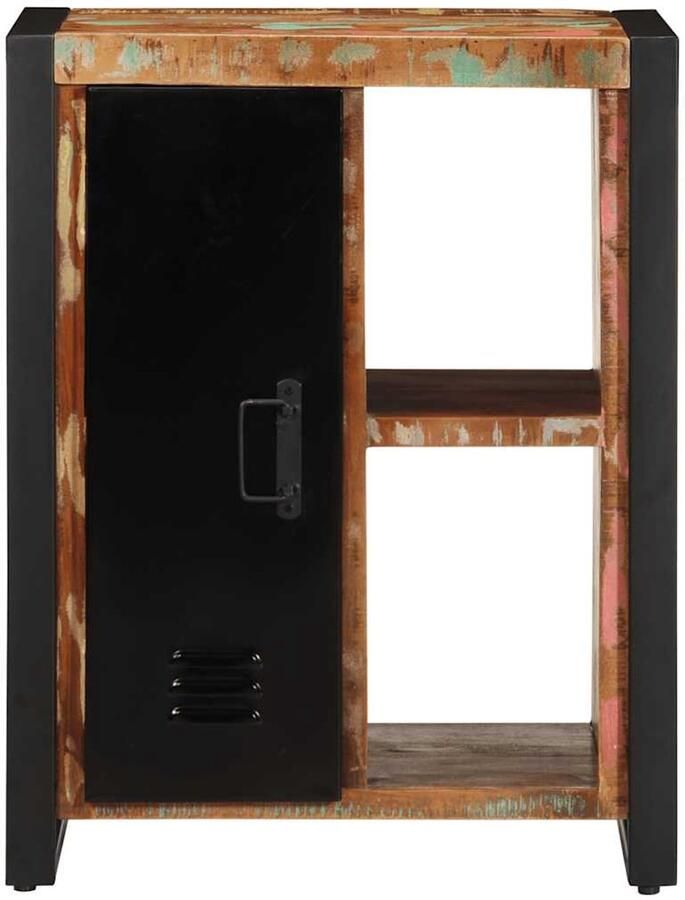 FIONERA Dressoir 55x35x70 cm massief gerecycled hout meerkleurig