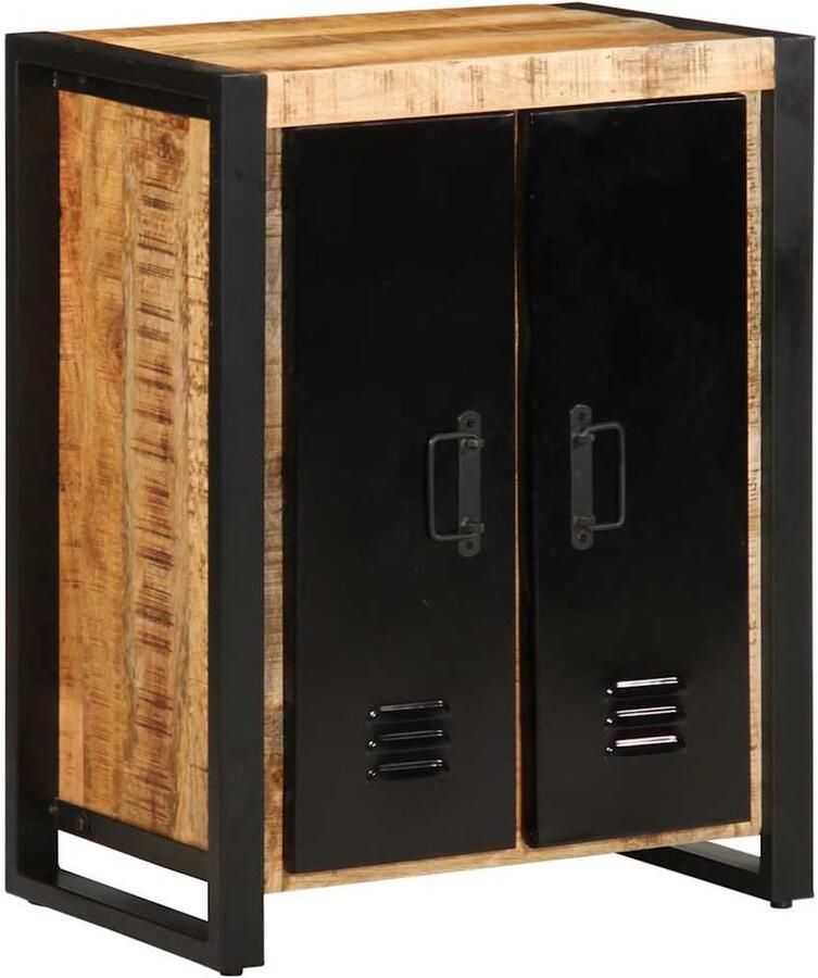 VidaXL Dressoir 55x35x70 cm massief ruw mangohout - Foto 2