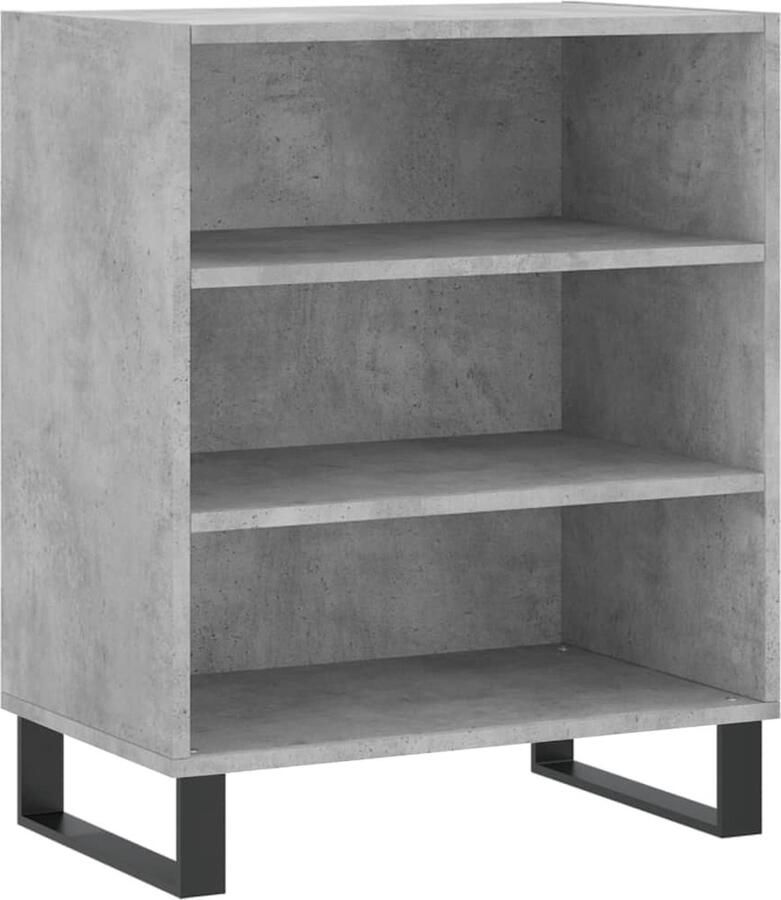VidaXL -Dressoir-57x35x70-cm-bewerkt-hout-betongrijs - Foto 5
