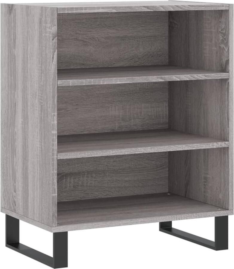 VidaXL Dressoir 57x35x70 cm Grijs Sonoma Eiken Dressoir Buffetkast Opbergkast Houten Kast Grijze Kast