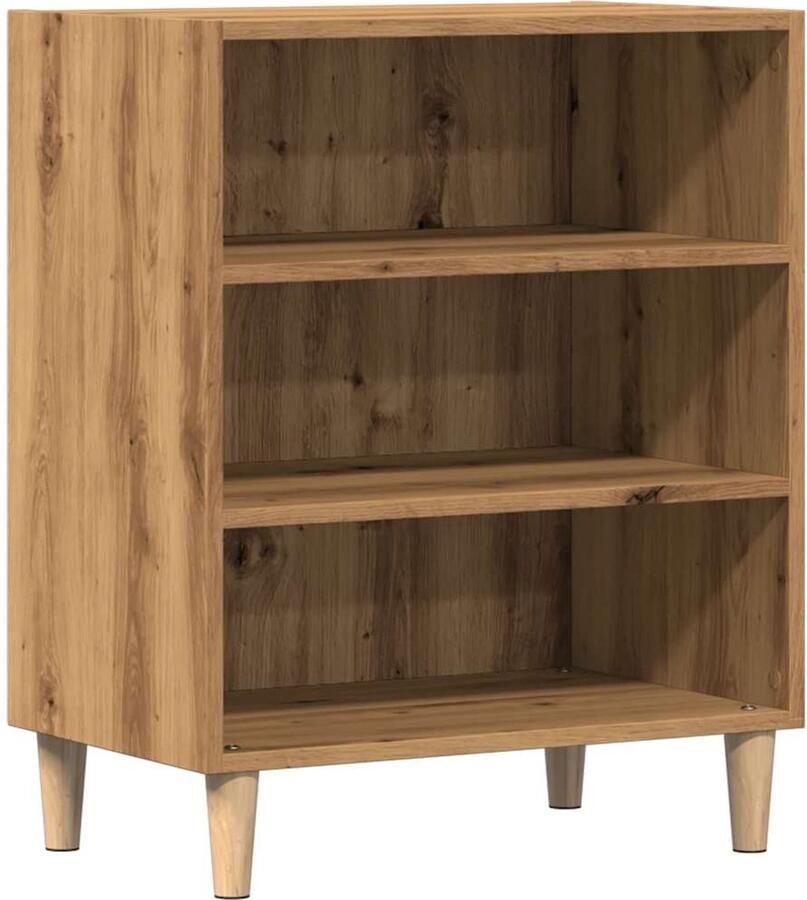 VidaXL Dressoir 57x35x75 cm bewerkt hout artisanaal eikenkleurig
