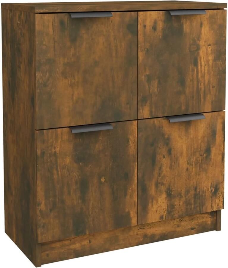 VidaXL Dressoir 60x30x70 cm Gerookt Eikenkleurig Dressoir Bijzettafel Houten Dressoir Vintage Dressoir Modern Dressoir