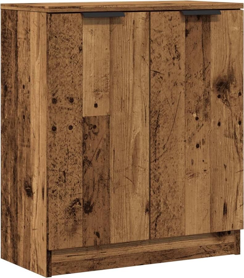 VidaXL Dressoir 60x30x70 cm bewerkt hout oud houtkleurig - Foto 2