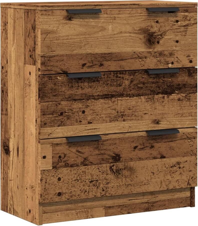 VidaXL Dressoir 60x30x70 cm bewerkt hout oud houtkleurig