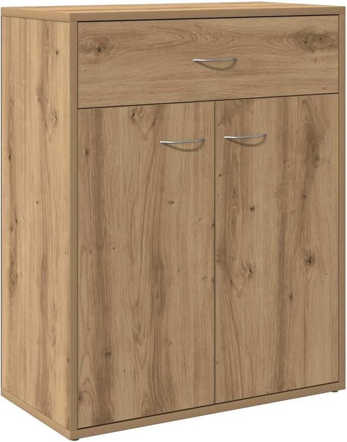 VidaXL Dressoir 60x30x75 cm bewerkt hout artisanaal eikenkleurig
