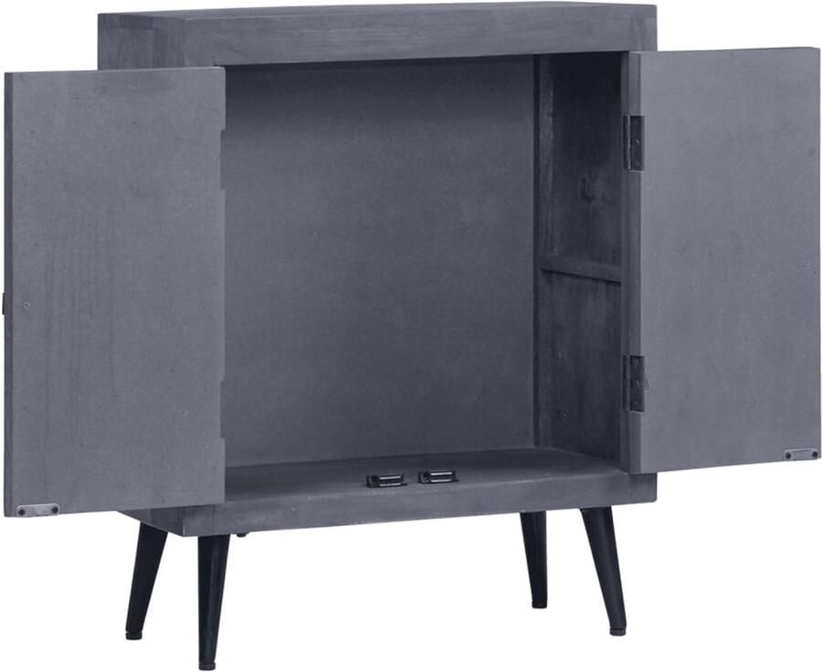 VidaXL Dressoir 60x30x76 cm Massief Mangohout Dressoir Vintage Dressoir Mangohout Dressoir Industrieel Dressoir Salontafel - Foto 2