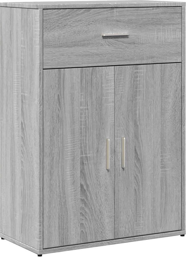 VidaXL Dressoir 60x30x84 cm Grijs Sonoma Eiken Televisiescherm Tv Stand Mediabox Opbergkast Salontafel - Foto 2