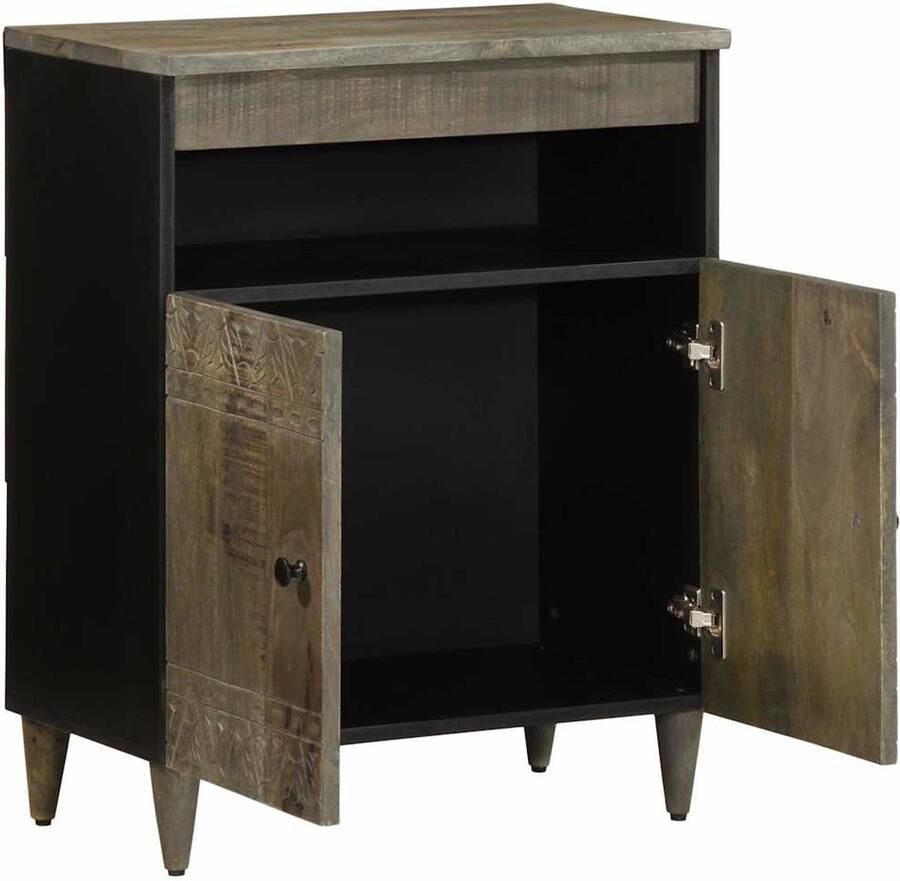 The Living Store Dressoir 60x33x75 cm massief mangohout Dressoir Commode Opbergkast Salontafel Mango Wood Furniture - Foto 2