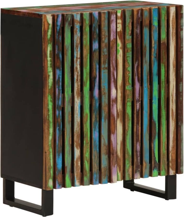 VidaXL Dressoir 60x34x75 cm Massief Acaciahout Dressoir Dressoirs Opbergkast Wandkast