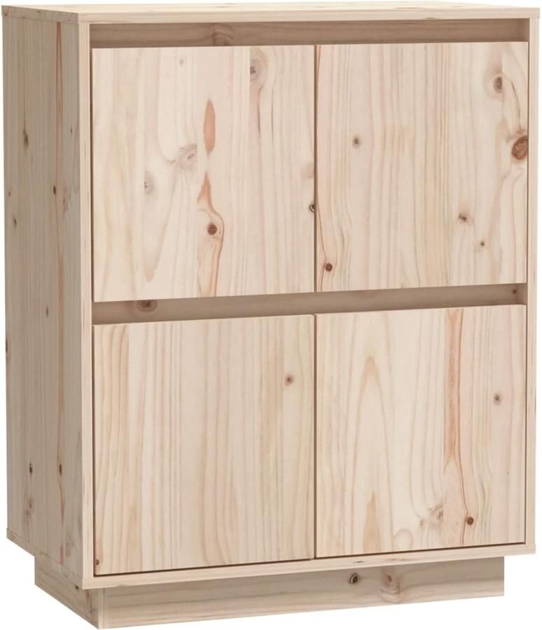 The Living Store Dressoir 60x34x75 cm massief grenenhout Dressoir Kast Opbergmeubilair Hout Grenenhout - Foto 2