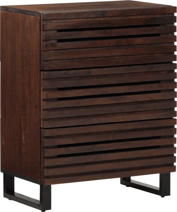 VidaXL Dressoir 60x34x75 cm massief mangohout bruin