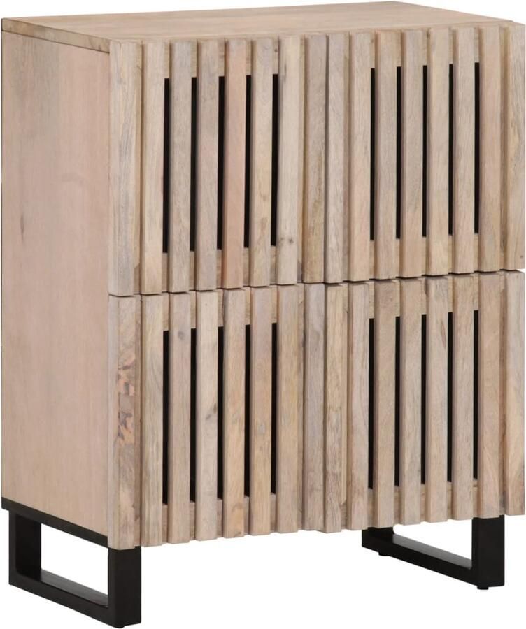 VidaXL Dressoir 60x34x75 cm massief mangohout