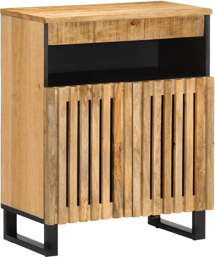 VidaXL Dressoir 60x34x75 cm massief ruw mangohout - Foto 2