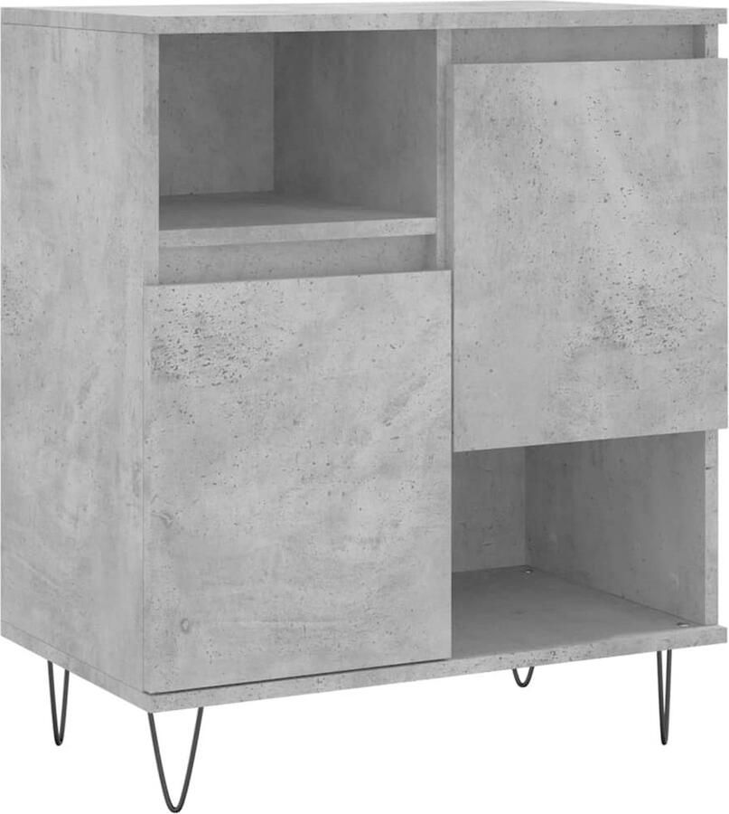 VidaXL -Dressoir-60x35x70-cm-bewerkt-hout-betongrijs - Foto 15