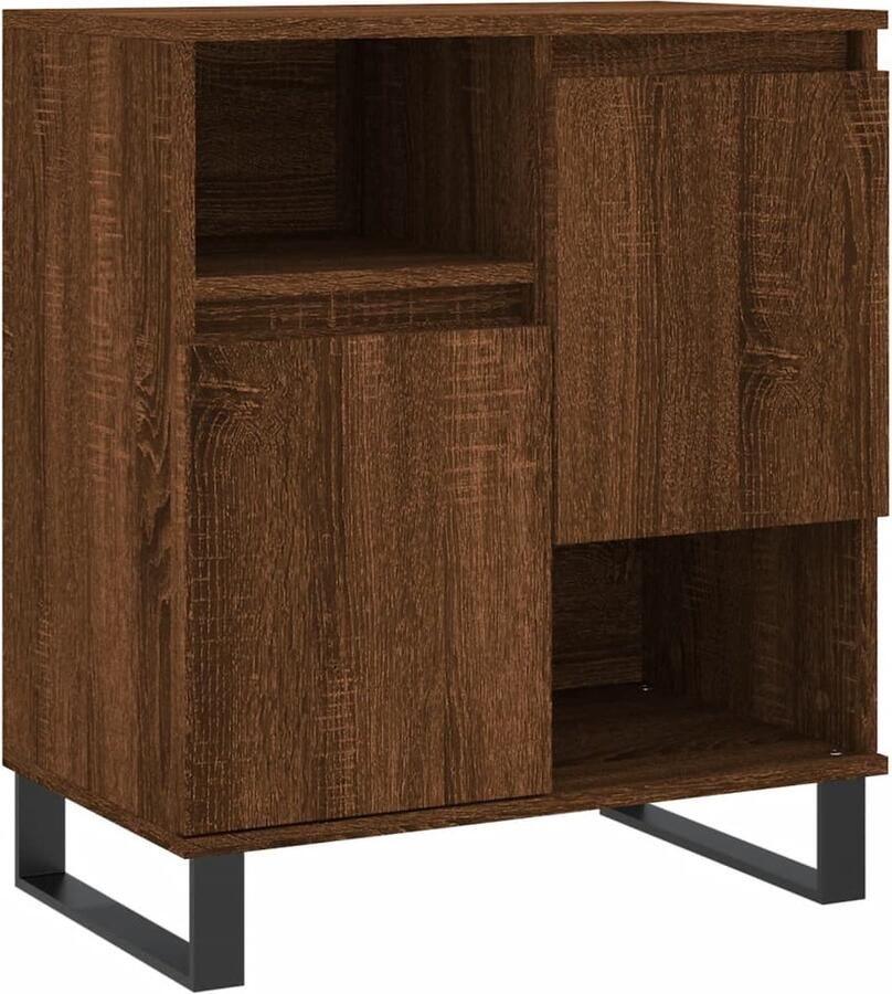 VidaXL -Dressoir-60x35x70-cm-bewerkt-hout-bruineikenkleurig - Foto 18