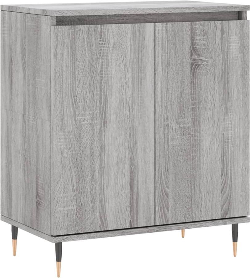 VidaXL Dressoir 60x35x70 cm Grijs Sonoma Eiken Dressoir Opbergkast Kast Salontafel Woonkamerinrichting