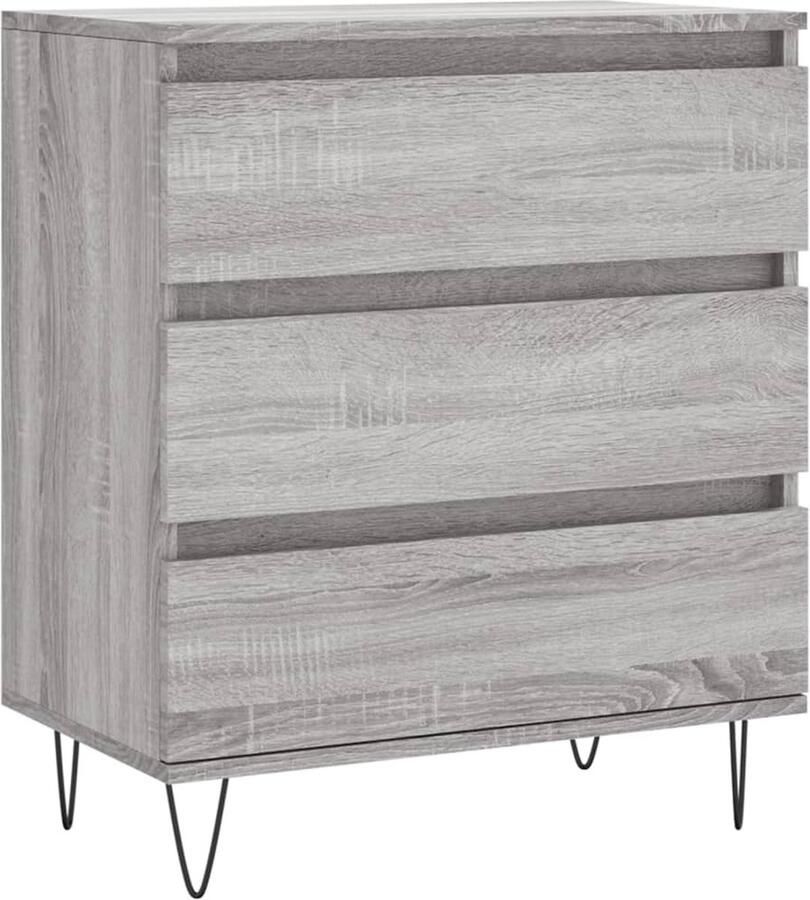 VidaXL -Dressoir-60x30x75-cm-bewerkt-hout-grijs-sonoma-eikenkleurig - Foto 5