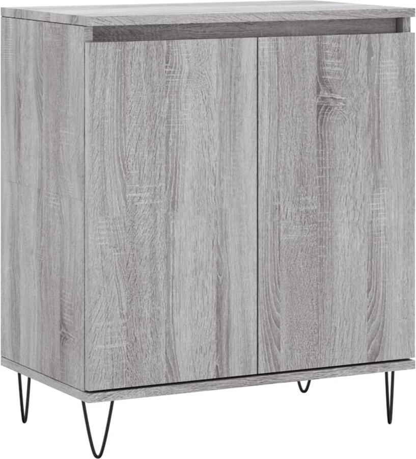 VidaXL -Dressoir-60x30x75-cm-bewerkt-hout-grijs-sonoma-eikenkleurig - Foto 15