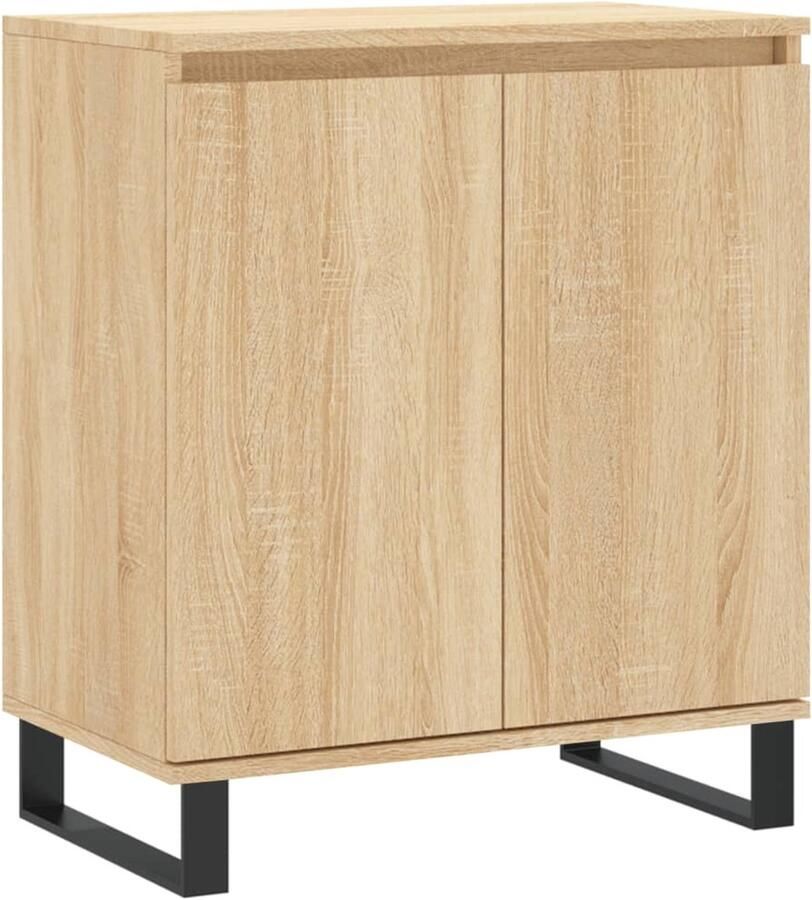 VidaXL Dressoir 60x35x70 cm Sonoma eikenhout Dressoir Salontafel Houten Kast Opbergkast Interieurdecoratie