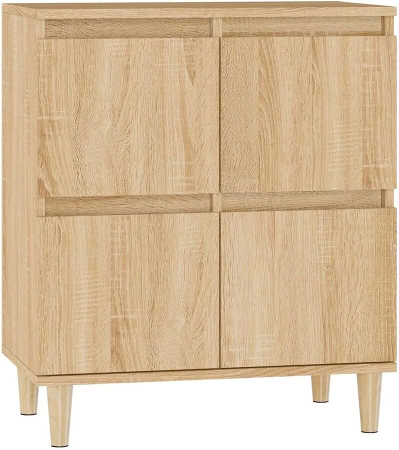 VidaXL Dressoir 60x35x70 cm Sonoma eikenhout Dressoir Klassiek Meubel Houten Dressoir Salontafel Tv Tafel