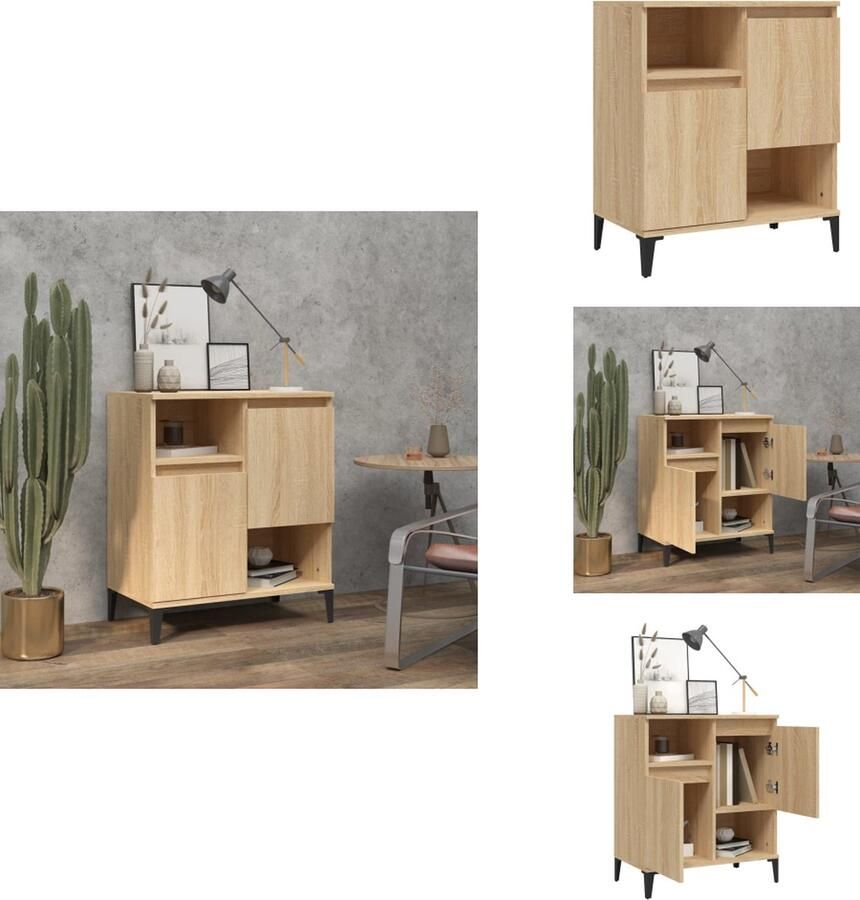 VidaXL -Dressoir-60x35x70-cm-bewerkt-hout-sonoma-eikenkleurig