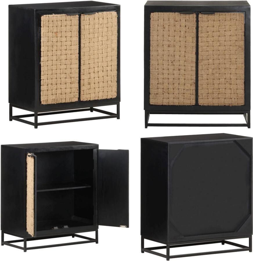 VidaXL -Dressoir-60x35x70-cm-massief-mangohout - Foto 2