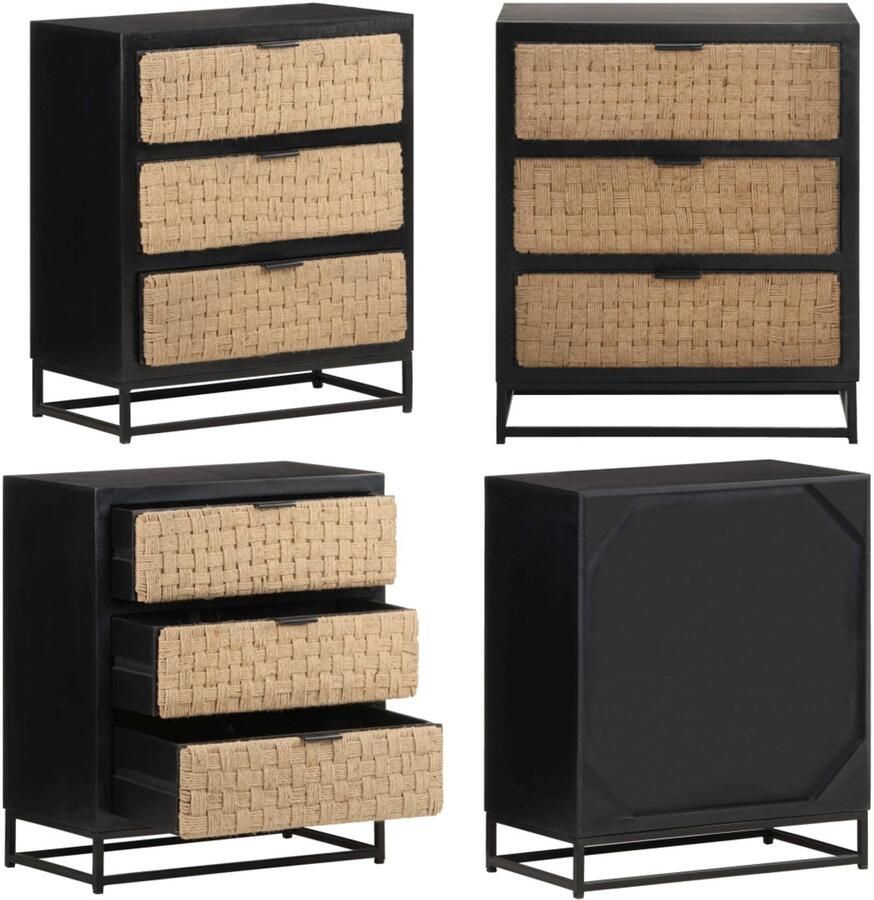 VidaXL Dressoir 60x35x70 cm massief mangohout Dressoir Dressoirs Kast Kasten