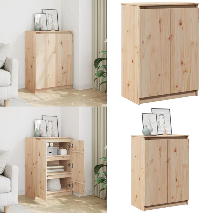 VidaXL Dressoir 60x36x84 cm massief grenenhout Dressoir Dressoirs Kast Kasten