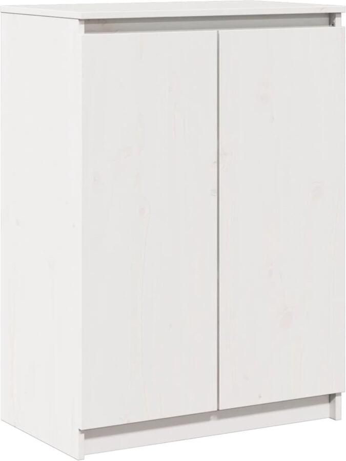 VidaXL -Dressoir-60x36x84-cm-massief-grenenhout-wit - Foto 3