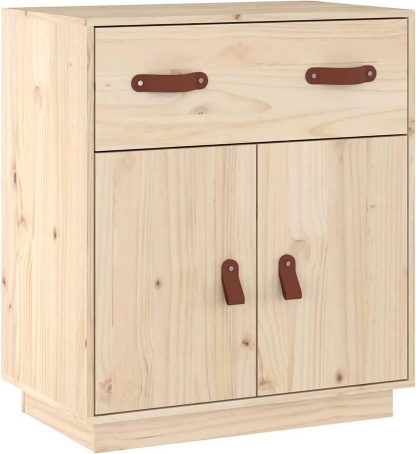 VidaXL Dressoir Massief Grenenhout 65 5x40x75 cm Dressoir Massief Hout Grenenhout Rustic Vintage - Foto 3