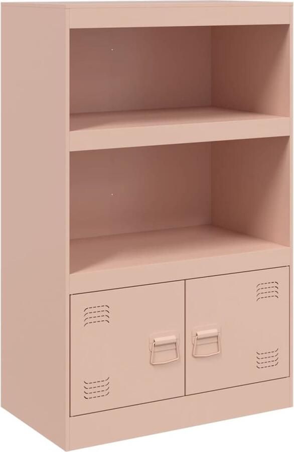VidaXL -Dressoir-67x39x107-cm-staal-roze - Foto 2
