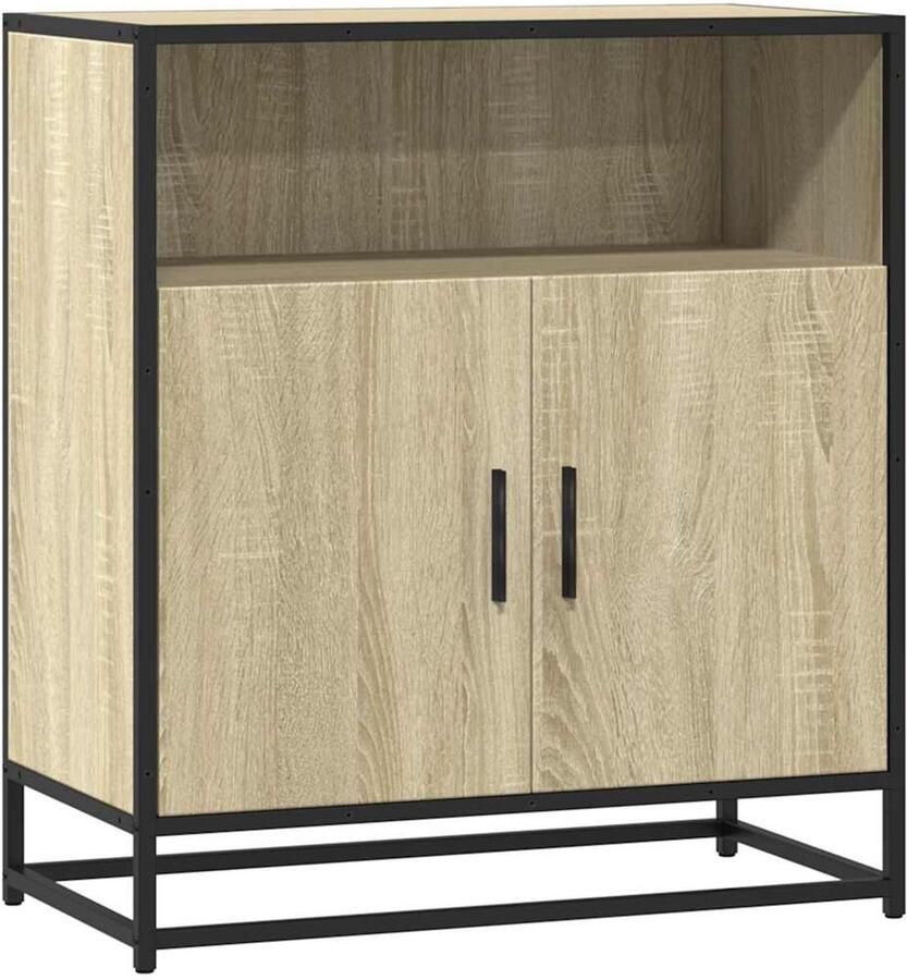 VidaXL Dressoir 68x35x76 cm Sonoma Eiken Hout Dressoir Salontafel Opslagmeubels Houten Meubelen Industrieel Design