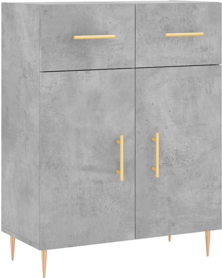 VidaXL Dressoir 69 5x34x90 cm Betongrijs Dressoir Houten Dressoir Modern Dressoir Grijze Dressoir Tv-meubel