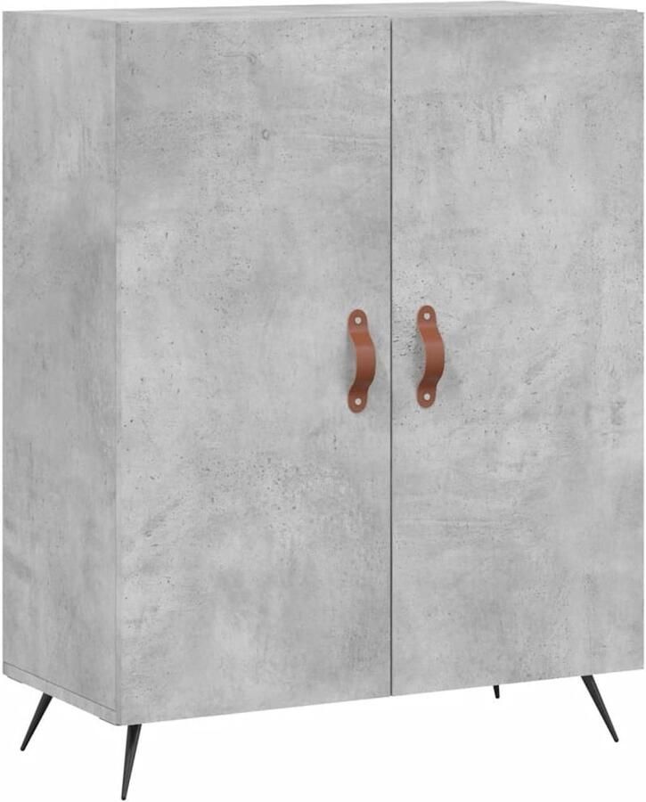 VidaXL Dressoir 69 5x34x90 cm Hout Betongrijs Dressoir Houten Dressoir Grijze Dressoir Vintage Dressoir Salontafel