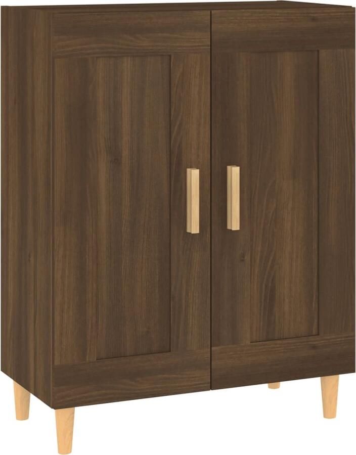 VidaXL Dressoir 69 5x34x90 cm Bruin Eiken Kleur Dressoir Kast Houten Dressoir Bruine Eiken Salontafel