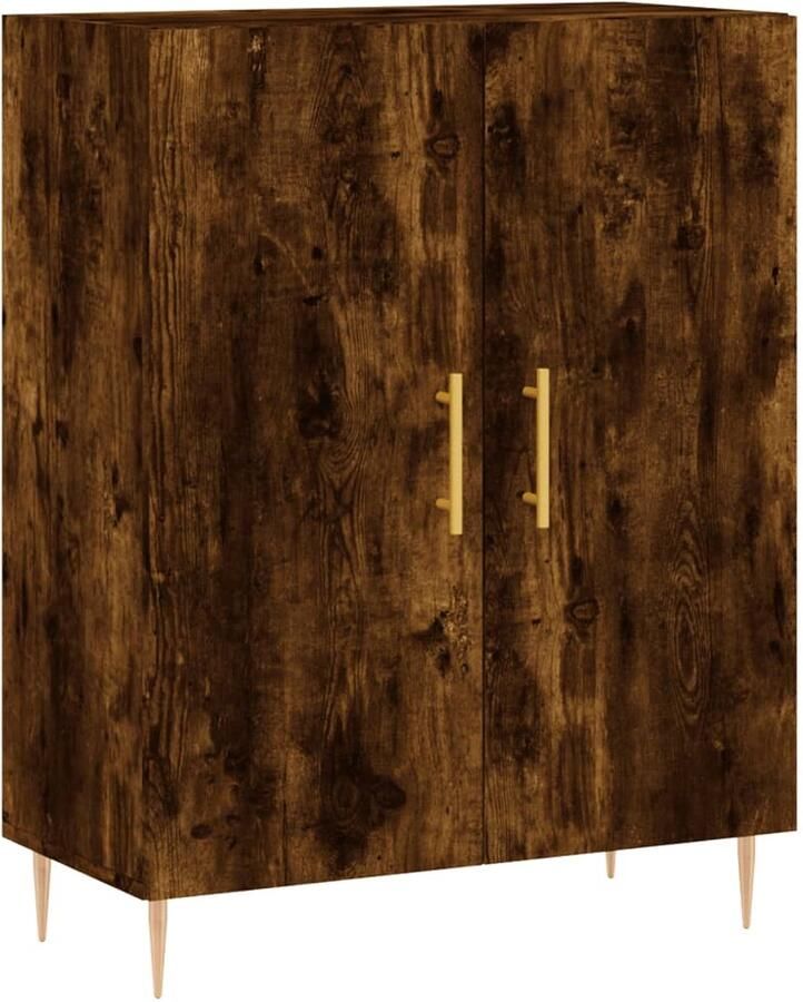 VidaXL Dressoir 69 5x34x90 cm Gerookt Eiken Dressoir Houten Dressoir Vintage Dressoir Landelijk Dressoir Salontafel - Foto 2