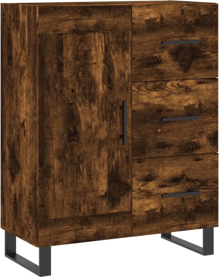 VidaXL -Dressoir-69 5x34x90-cm-bewerkt-hout-gerookt-eikenkleurig - Foto 5