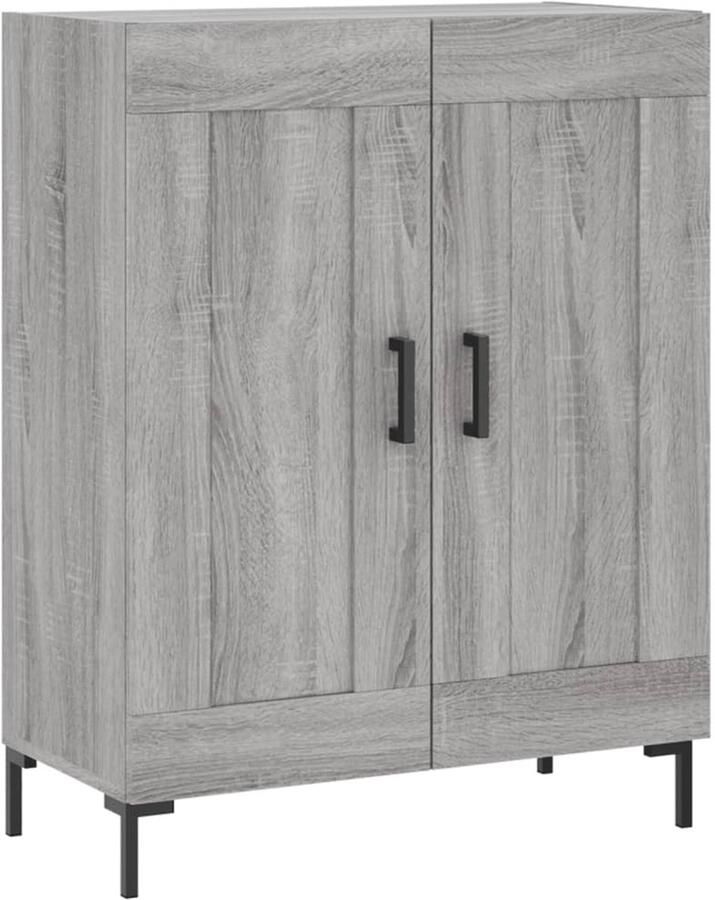 VidaXL Dressoir 69 5x34x90 cm Grijs Sonoma Eiken Dressoir Vintage Dresser Houten Dressoir Grijze Dressoirs Salontafel - Foto 5