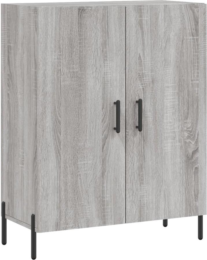 VidaXL Dressoir 69 5x34x90 cm Grijs Sonoma Eiken Dressoir Vintage Dresser Houten Dressoir Grijze Dressoirs Salontafel - Foto 4