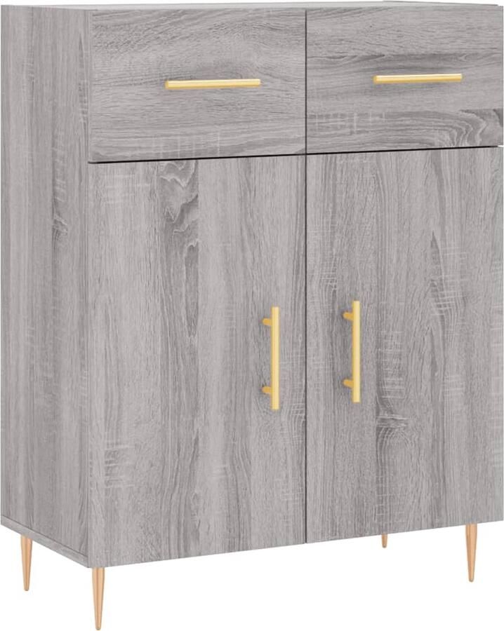 Prolenta Premium INFIORI Dressoir 69 5x34x90 cm bewerkt hout grijs sonoma eikenkleurig - Foto 6