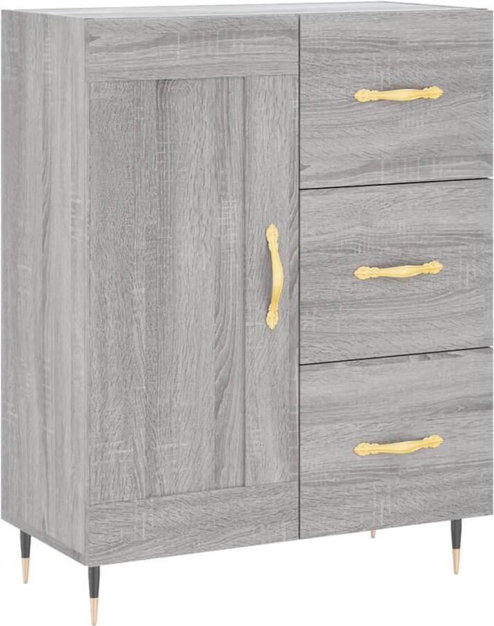 Prolenta Premium INFIORI Dressoir 69 5x34x90 cm bewerkt hout grijs sonoma eikenkleurig - Foto 7