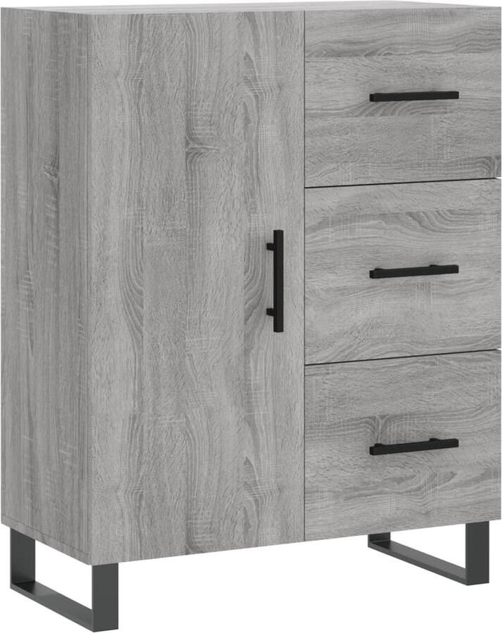 Prolenta Premium INFIORI Dressoir 69 5x34x90 cm bewerkt hout grijs sonoma eikenkleurig - Foto 20