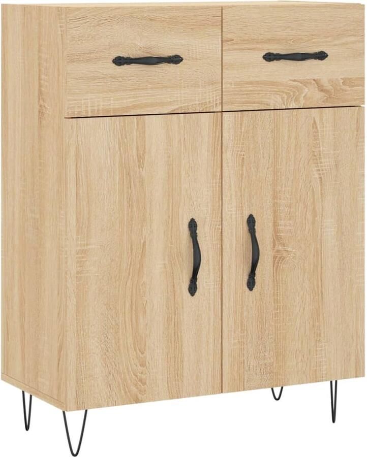 Prolenta Premium INFIORI Dressoir 69 5x34x90 cm bewerkt hout sonoma eikenkleurig - Foto 5